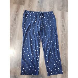Lucky Brand Women's Stars Pajama Blue Pants size XL #3‎